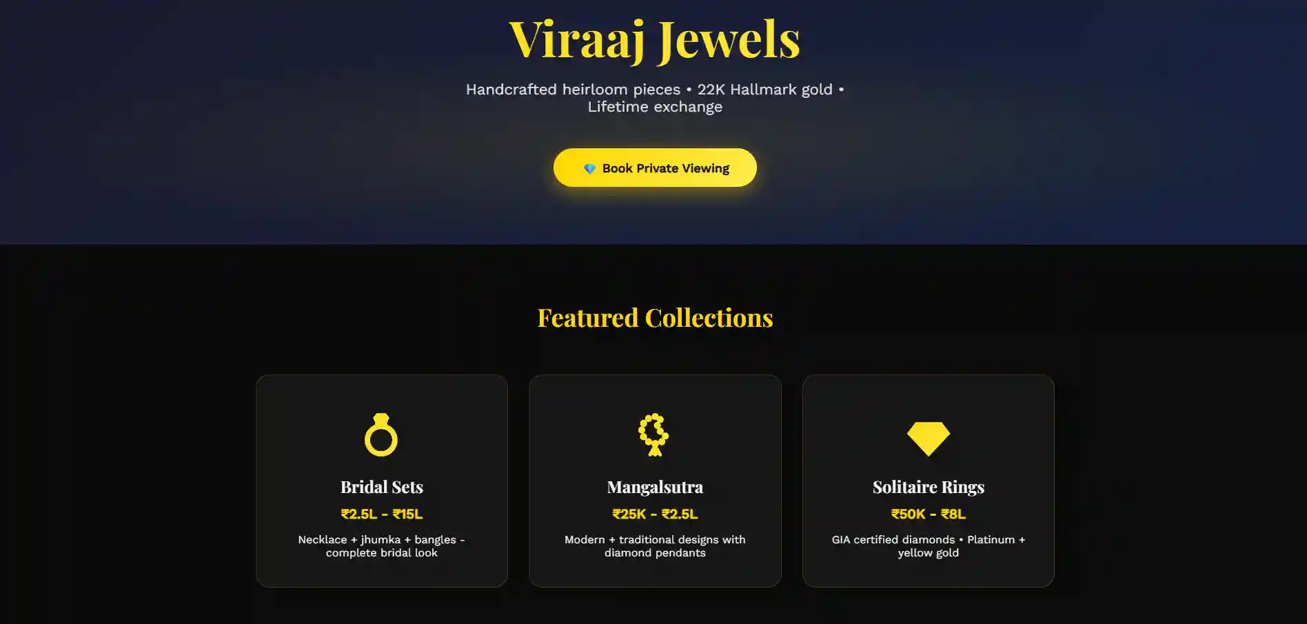 Jewelry Shop Landing